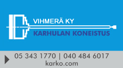 Vihmerä Ky/Karhulan Koneistus logo